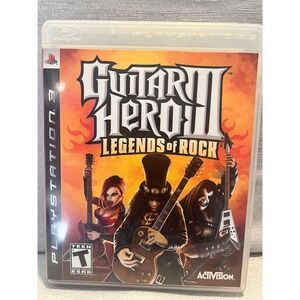 Guitar Hero III Legends of Rock Sony PlayStation 3 PS3 Game Activision Slash